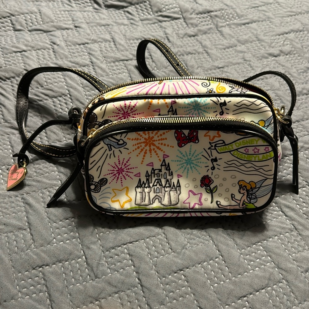 Disney Dooney & Bourke sketch pattern crossbody bag